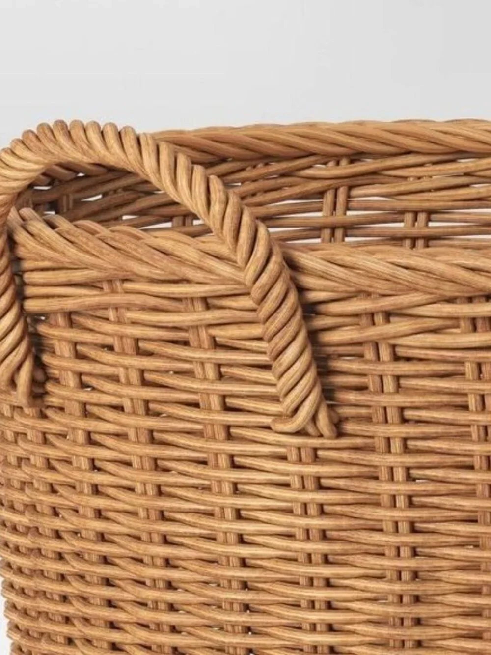Large Rattan Weave Tapered Basket Light Brown - Threshold, Target 2022